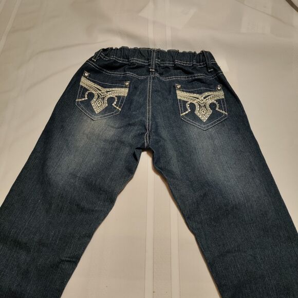 Rosa Bellini Size 5 Women's Jeans With Silver Designer Sequin Pockets - Picture 7 of 9